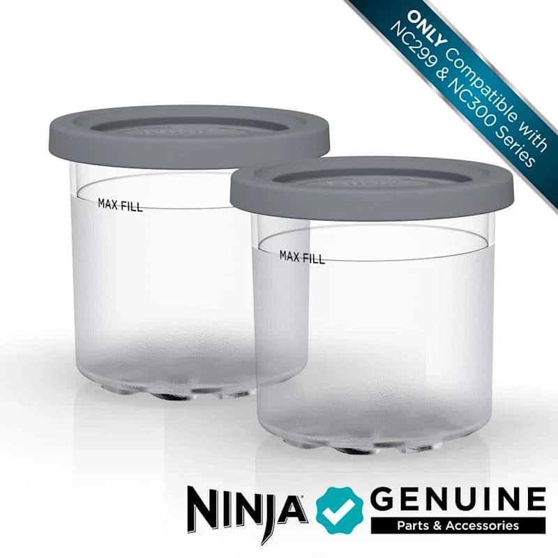 Ninja® CREAMi® Pints 2 Pack, Compatible with NC299AMZ & NC300s Series CREAMi® Ice Cream Makers - Image 2