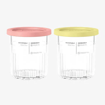 Ninja® CREAMi® Pints 4 Pack, Compatible with NC299AMZ & NC300s Series CREAMi® Ice Cream Makers - Image 2