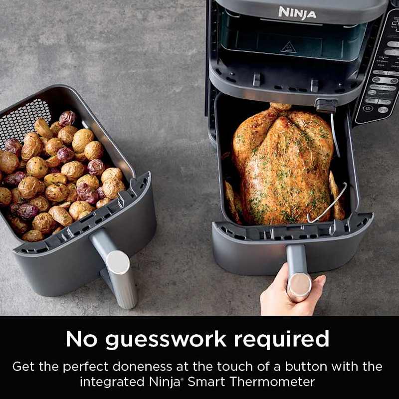 Ninja® DoubleStack™ 2 Basket 10 QT Air Fryer With Smart Thermometer - Image 3