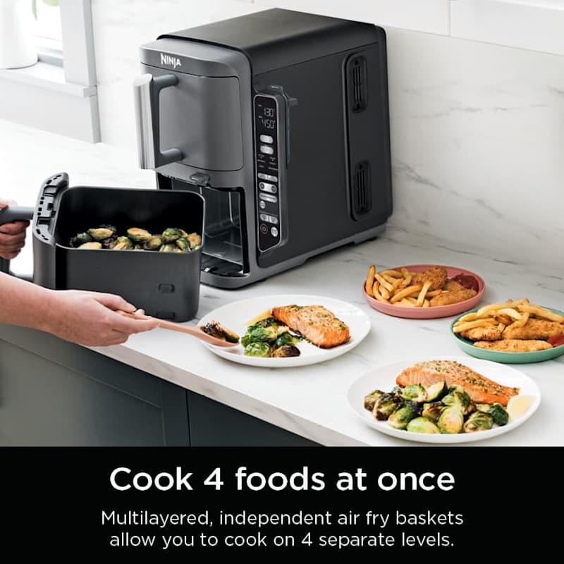 Ninja® DoubleStack™ 2 Basket 10 QT Air Fryer With Smart Thermometer - Image 7