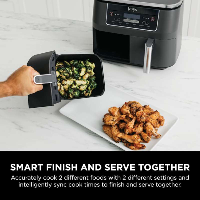 Ninja® Foodi® 6-in-1 8-qt. 2-Basket Air Fryer with DualZone™ Technology - Image 5