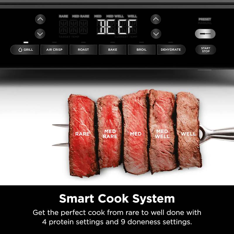 Ninja® Foodi® Smart XL 6-in-1 Indoor Grill & Air Fryer with Built in Thermometer - Image 3