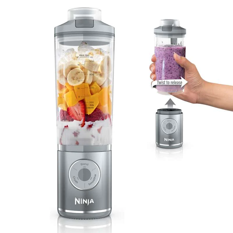 Ninja Blast™ Max Cordless Portable Blender Platinum Silver
