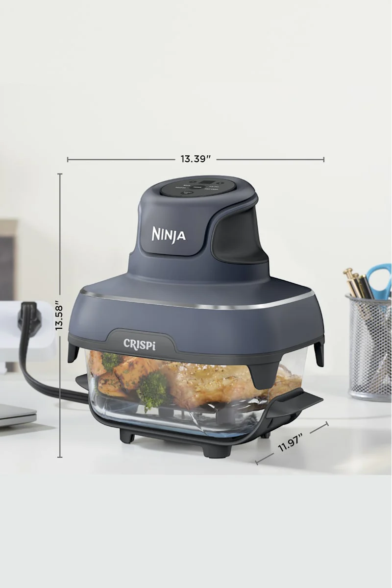 Ninja Crispi® 4-in-1 Portable Glass Air Fryer Cooking System, Cyberspace - Image 9