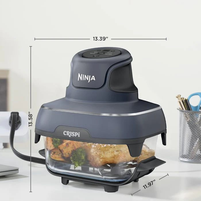 Ninja Crispi® 4-in-1 Portable Glass Air Fryer Cooking System, Stone - Image 7
