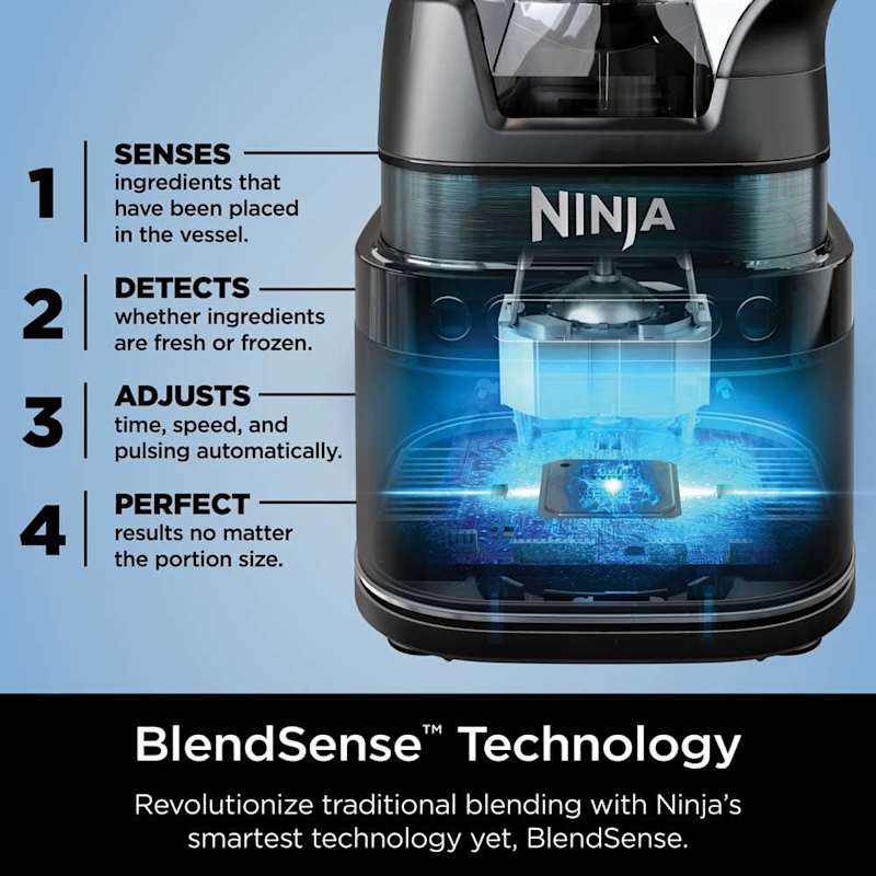 Ninja Detect™ Power Blender Pro with BlendSense™ Technology, 1800-Peak-Watts, Dishwasher Safe, Black - Image 3