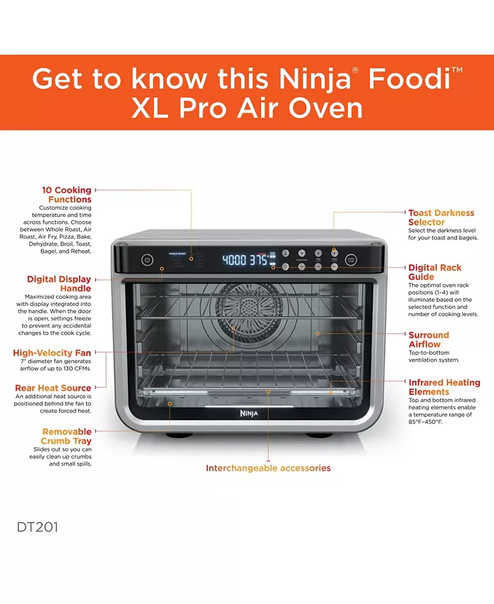 Ninja Foodi 10-in-1 Smart XL Air Fry Oven, Countertop Convection Oven - Image 4
