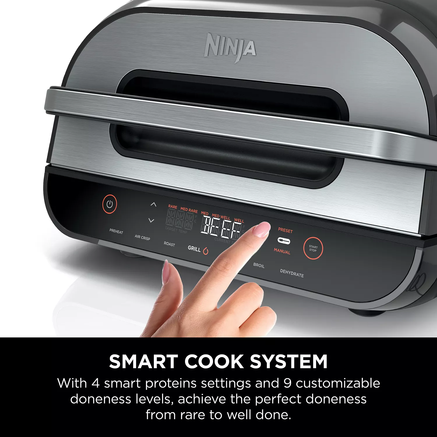 Ninja Foodi Smart XL 6 in 1 Indoor Grill with Air Fryer, Roast, Bake, Dehydrate, Broil, and Smart Cook System - Image 4