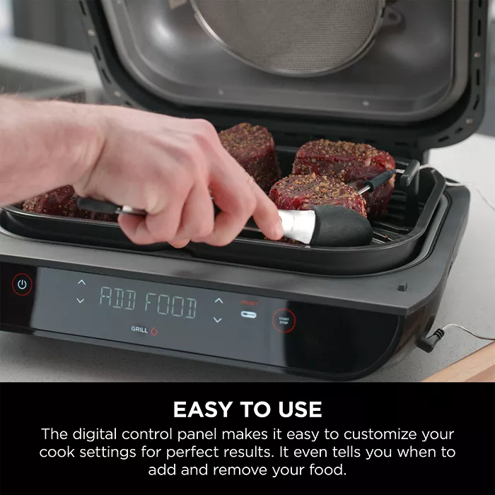 Ninja Foodi Smart XL 6 in 1 Indoor Grill with Air Fryer, Roast, Bake, Dehydrate, Broil, and Smart Cook System - Image 5