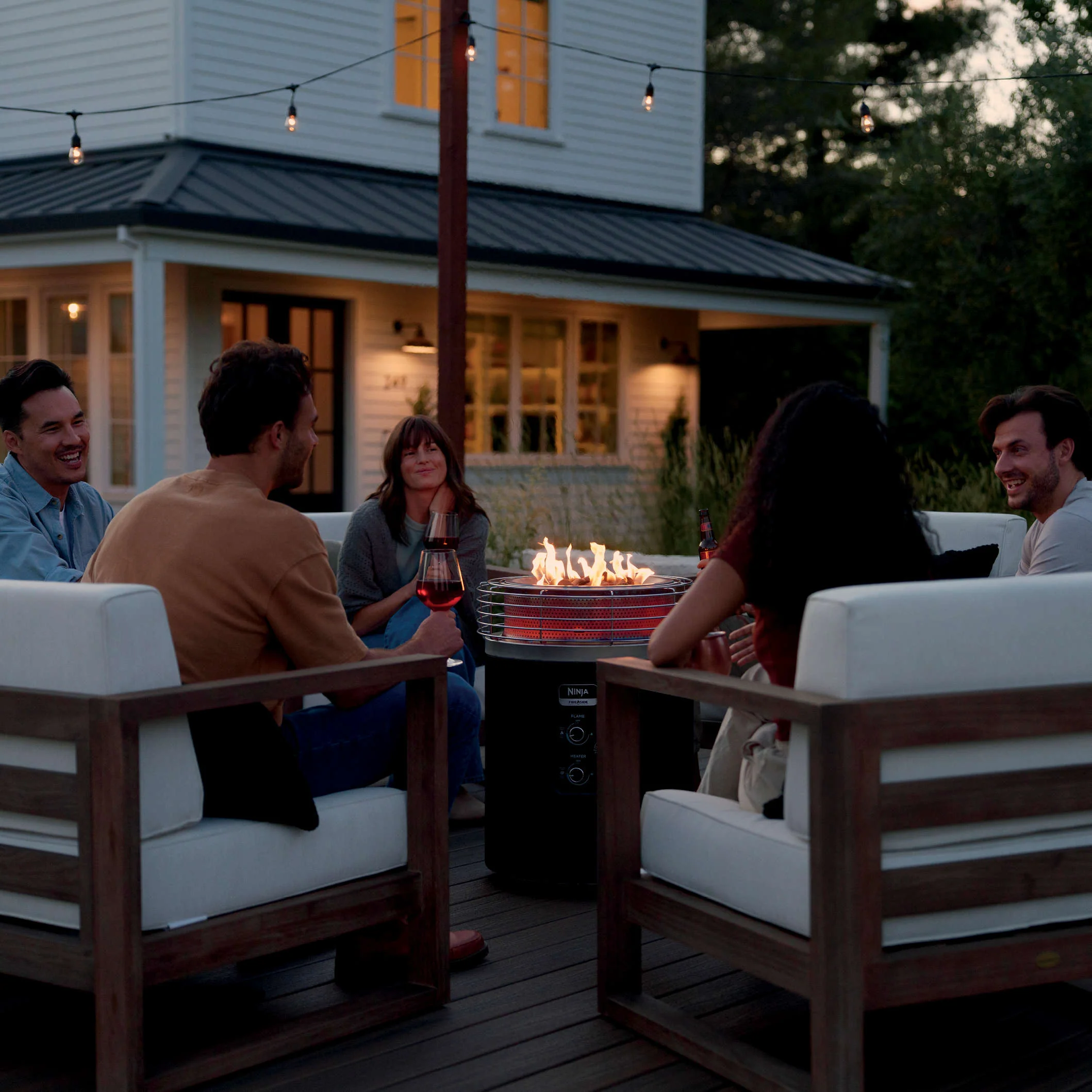 Ninja Fireside360™ Outdoor Heater & Fire Pit Stainless Steel OF101SL - Image 4