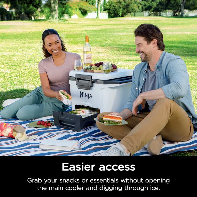 Ninja FrostVault™ 30qt Hard Cooler with Cold Dry Zone, Cloud White - Image 8