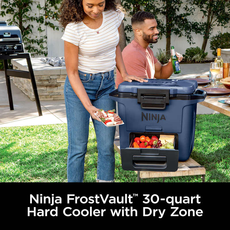 Ninja FrostVault™ 30qt Hard Cooler with Cold Dry Zone, Lakeshore Blue - Image 3