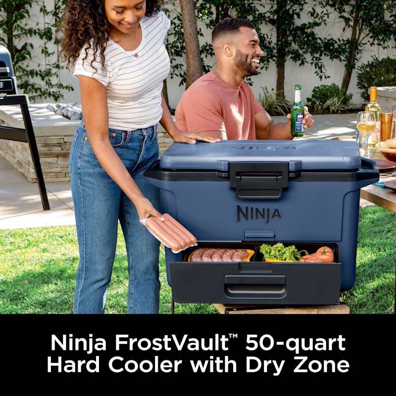 Ninja FrostVault™ 50qt Hard Cooler with Cold Dry Zone, Lakeshore Blue - Image 3