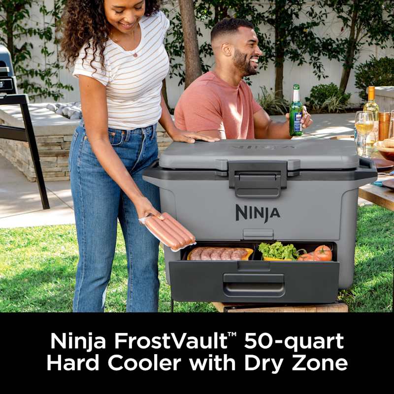 Ninja FrostVault™ 50qt Hard Cooler with Cold Dry Zone, Slate Gray - Image 3