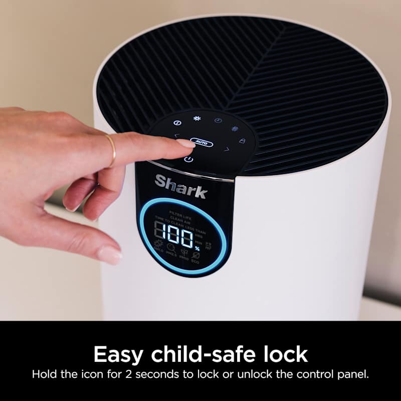 Shark Air Purifier with True HEPA Compact Quiet Clean Sense IQ White - Image 5
