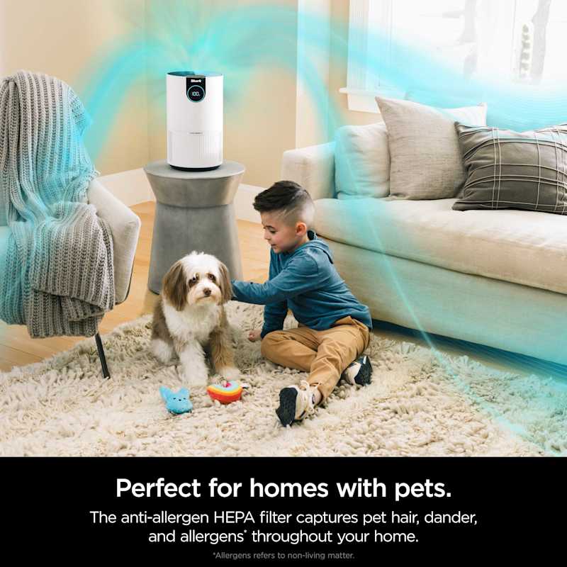 Shark Air Purifier with True HEPA Compact Quiet Clean Sense IQ White - Image 7