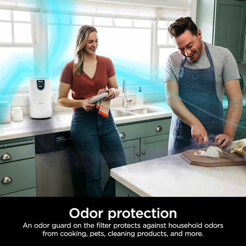 Shark Air Purifier with True HEPA Compact Quiet Clean Sense IQ White - Image 9