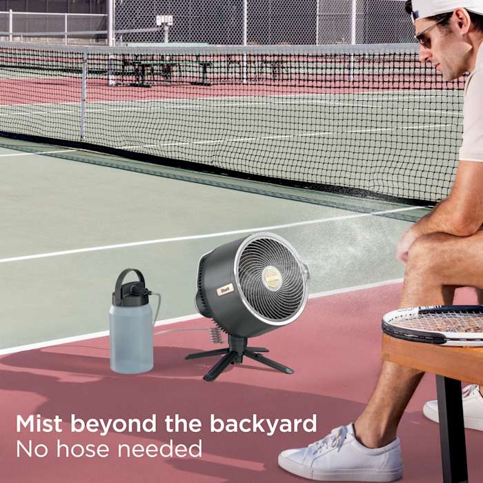 Shark FlexBreeze™ Pro Mist Indoor Outdoor Pedestal & Table Fan With Water Tank (Charcoal) - Image 7