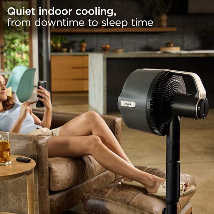 Shark FlexBreeze™ Pro Mist Indoor Outdoor Pedestal & Table Fan With Water Tank (Charcoal) - Image 9