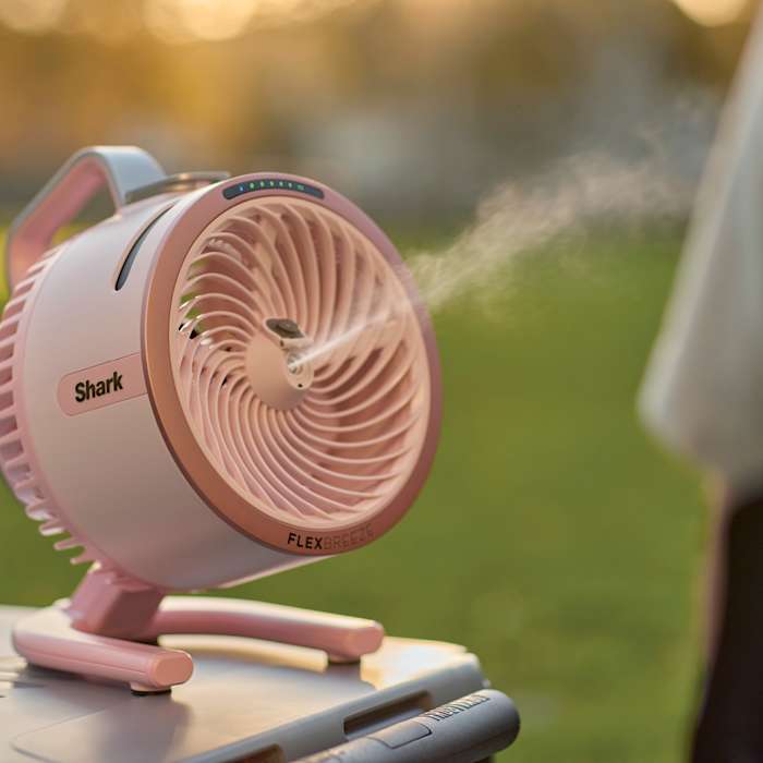 Shark FlexBreeze HydroGo Pro Fan Graphite Portable Mist Fan 5 Speeds - Image 8