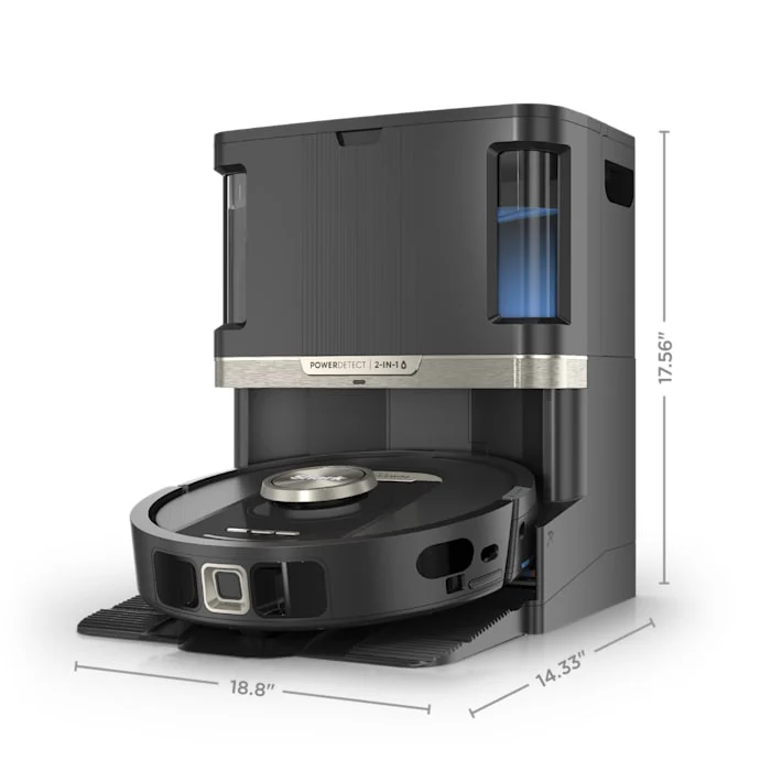 Shark PowerDetect™ 2-in-1 Robot Vacuum and Mop with NeverTouch™ Pro Base (Black) - Image 3