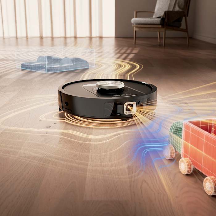 Shark PowerDetect™ 2-in-1 Robot Vacuum and Mop with NeverTouch™ Pro Base (Black) - Image 4